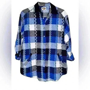 Vintage Women’s CM Company Brand 100% Cotton Aztec Button Down M​